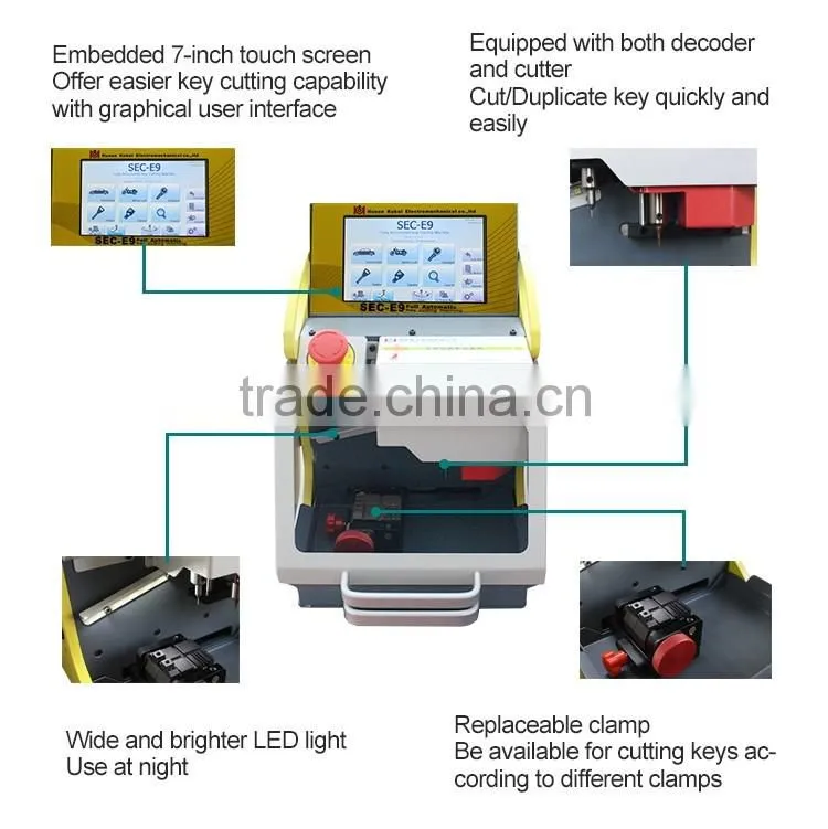 2016 Sk hot offer SEC-E9 Key Cutting Machine with good price