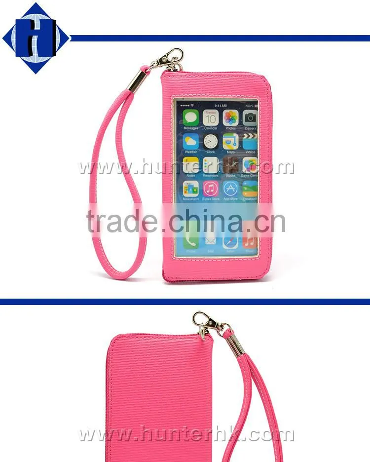 New Portable Zippered For iPhone 6G Wallet Bag
