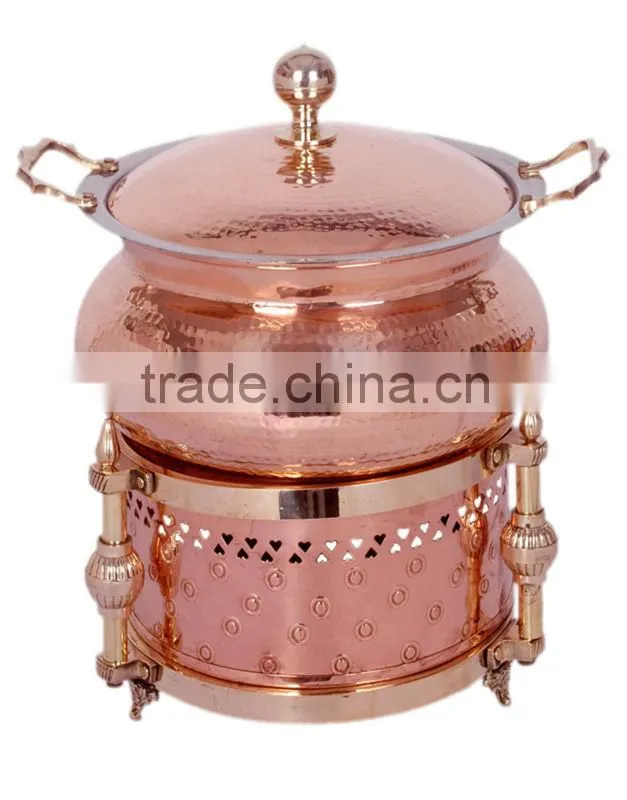 Copper Cheffing Dish, Wedding & Party utensils, food serving dish, hot keeping dish, Catering item, Hotel & Restaurant utensils