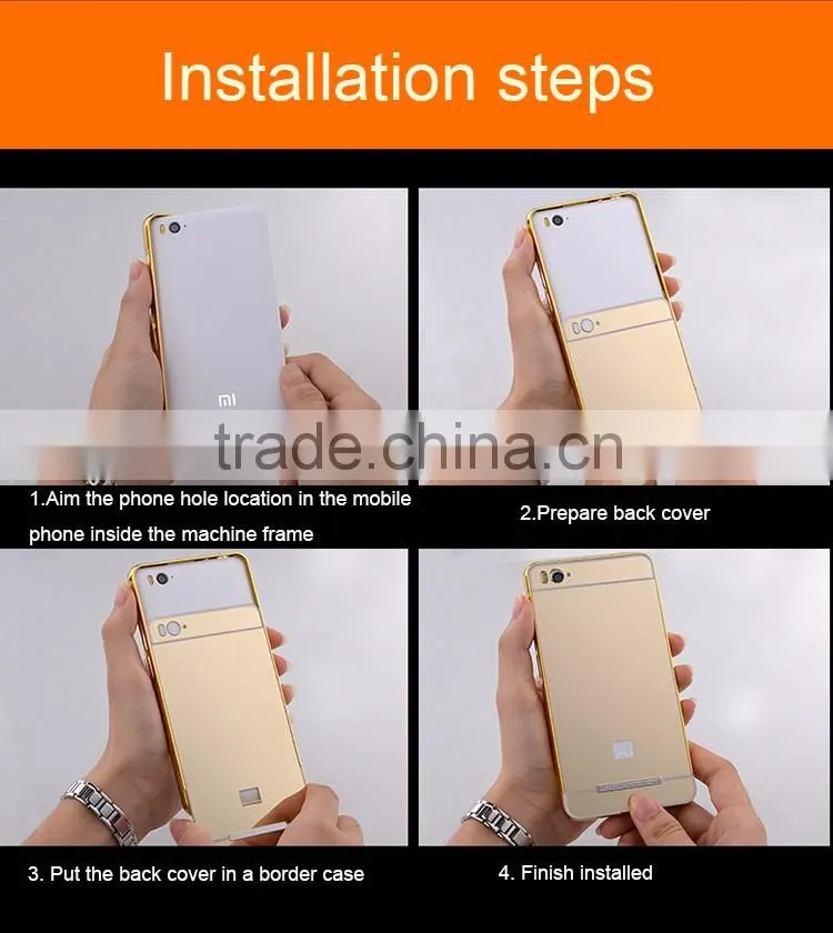 machine making cover for mobile phone metal mirror back bumper case cover for samsung galaxy j7 j5 a7 a8 mirror case