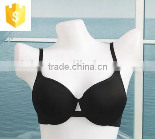 2016 unique front classical style simple black bra