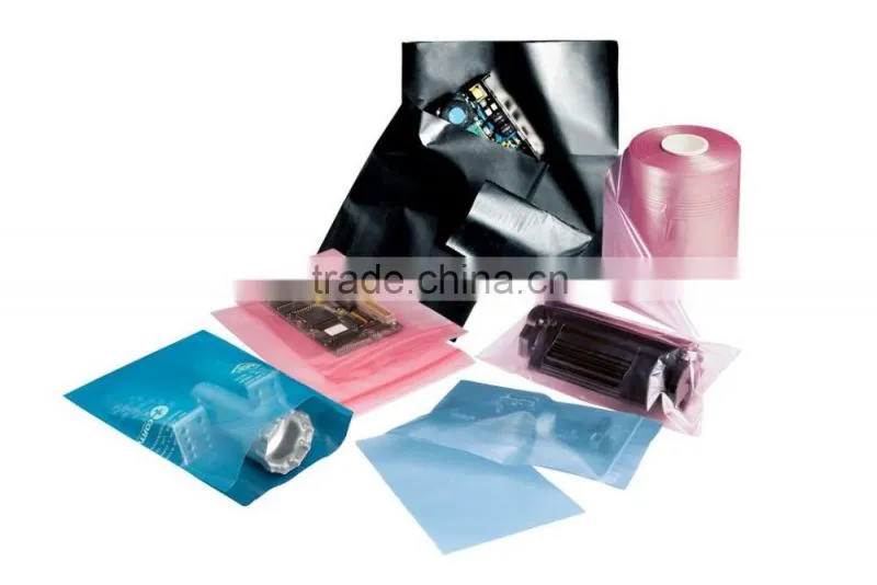 Lay flat pink anti static tubing