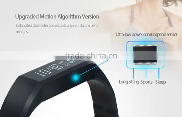 Original Factory Vidonn X6 notifications rollover on free app bluetooth 4.0 ios&android cicret smart bracelet
