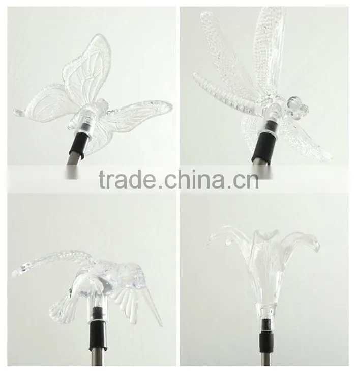 Solar dragonfly butterfly bird sunflower moon star light garden solar lawn light