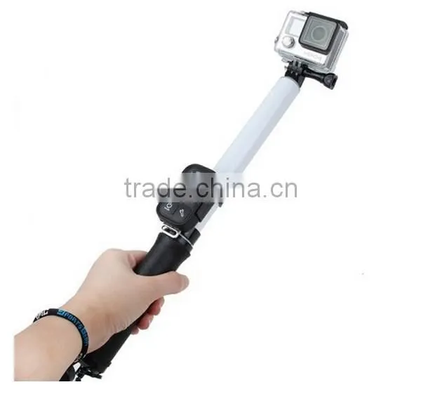 Adjustable 14-24 inch Floating Extension Pole With Wifi Remote holder for GoPro Hero4 / 3+ / 3 SJ4000 Xiaomi Yi Sport Camera