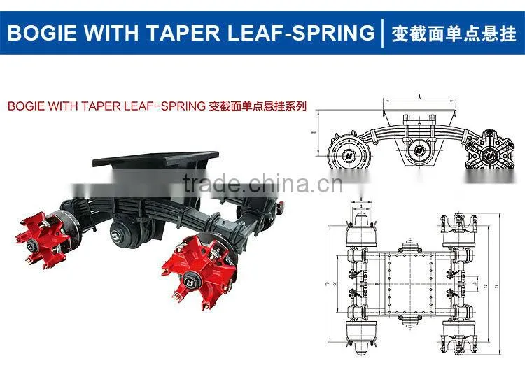 bpw 40t spoke bogie for trucks & trailers