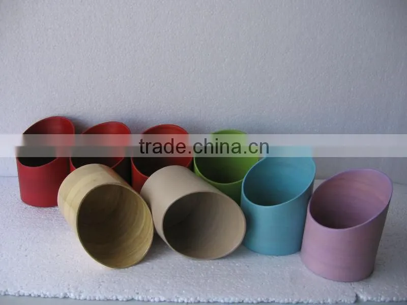 Spun bamboo tube