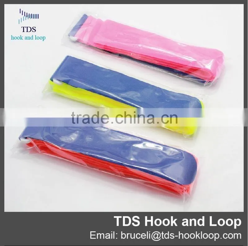 customized custom logo hook and loop luggage strap