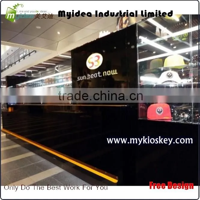 Wood luxury sunglass display stand for mall