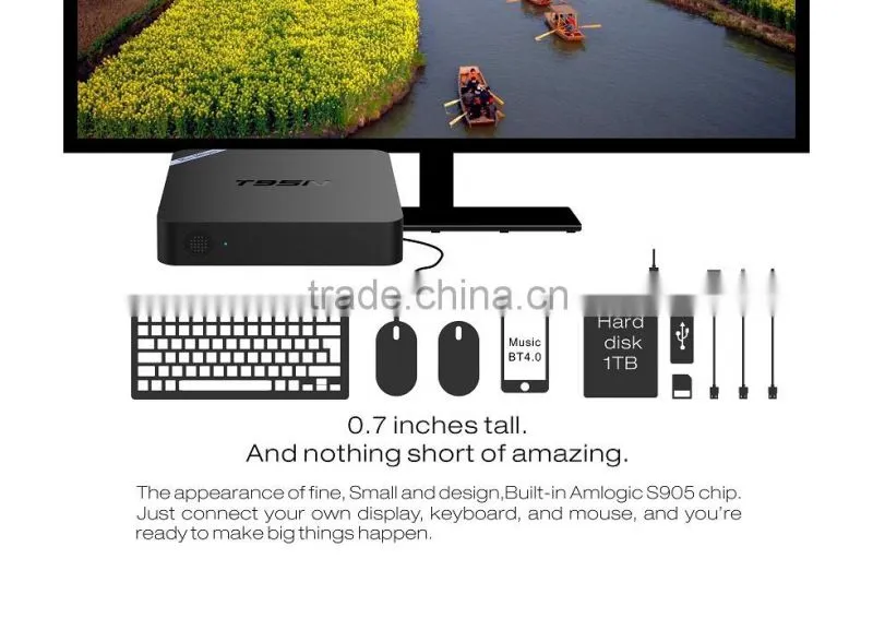 Vensmile T95N Mini M8Spro 2GB/8GB Amlogic S905 T95N Mini M8Spro Android 5.1 Smart tv box Kodi 16.0 t95n tv box