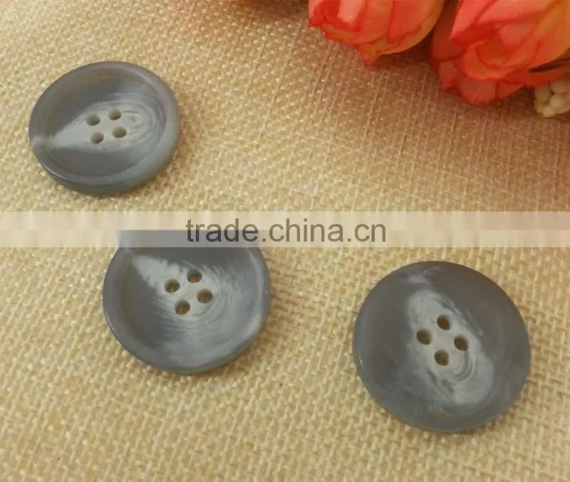 Resin 4 holes Faux Horn Button