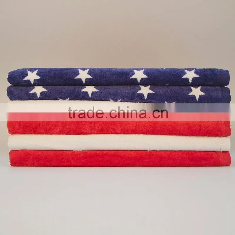 Factory Price Cotton Flag Wholesales Beach Towel