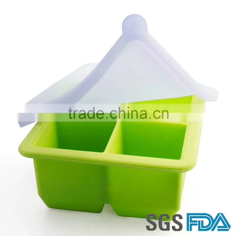 High Quality Silicone Ice Cube Tray , Silicone snowflake ice cube tray