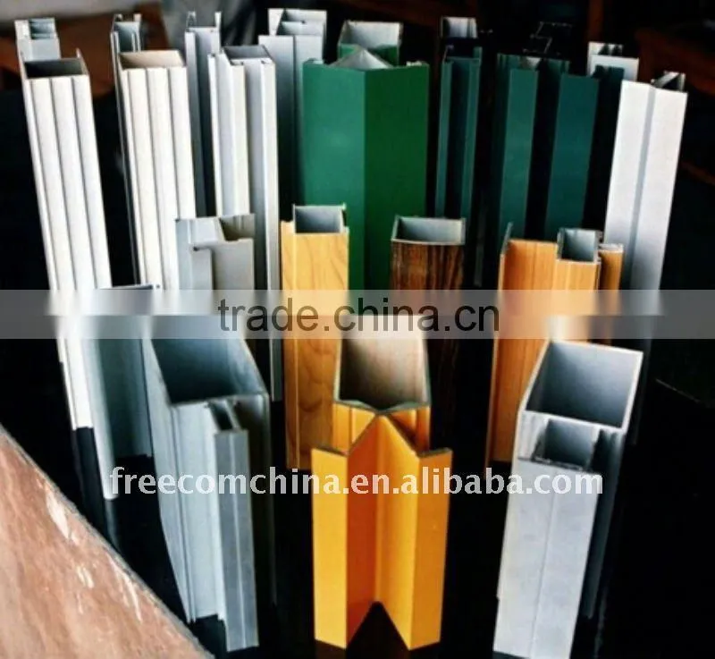 Different Colors Wood Grain Aluminium Profile for Windows and door