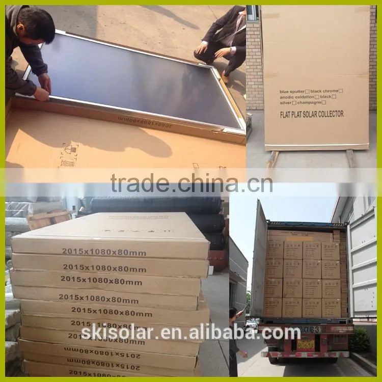 solar collector panel integrate pressurized solar water heater