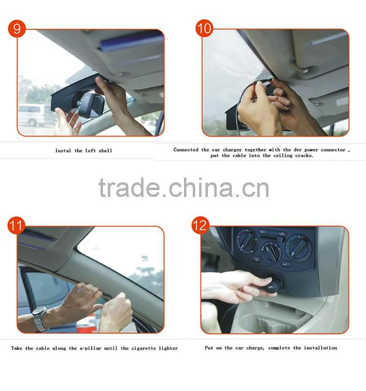 2015 new hot car dvr with speed camera GPS detector gps tracker g-sensor ADAS 1296p