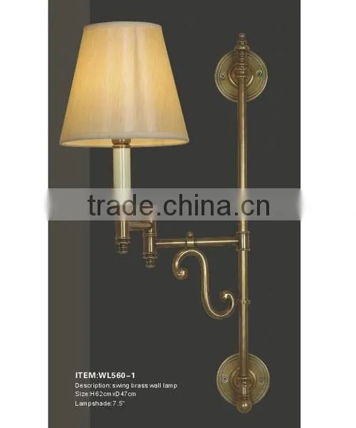 swing brass wall lamp WL560-1