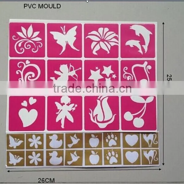 DIY body glue art glitter tattoo kit