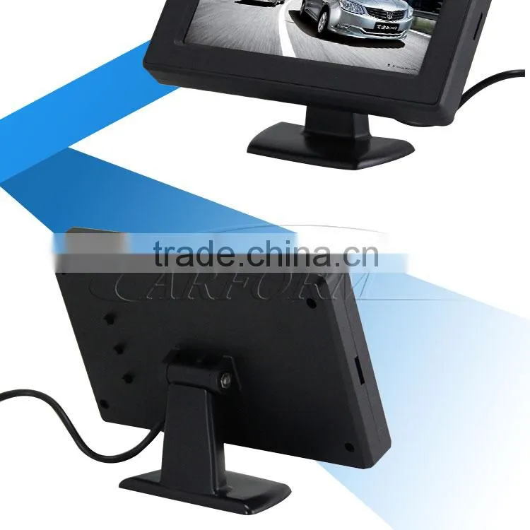 car 4.3 inch foldable monitor with av input