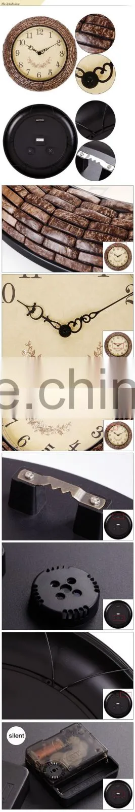 46cm Home Decor Mosaic Coconnut Shell Big size Wall Mounted Clock