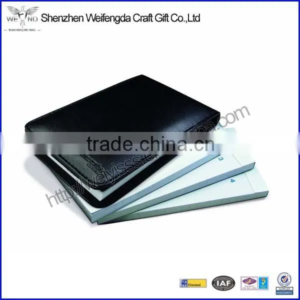 New Arrival Fashion Small Flip Leather High Quality Notepad Holder