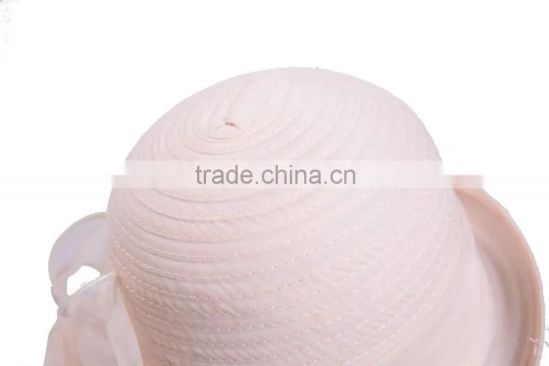 Silk Stitching Hat China Supplier Wholesale Bowler Hat Lady Hat