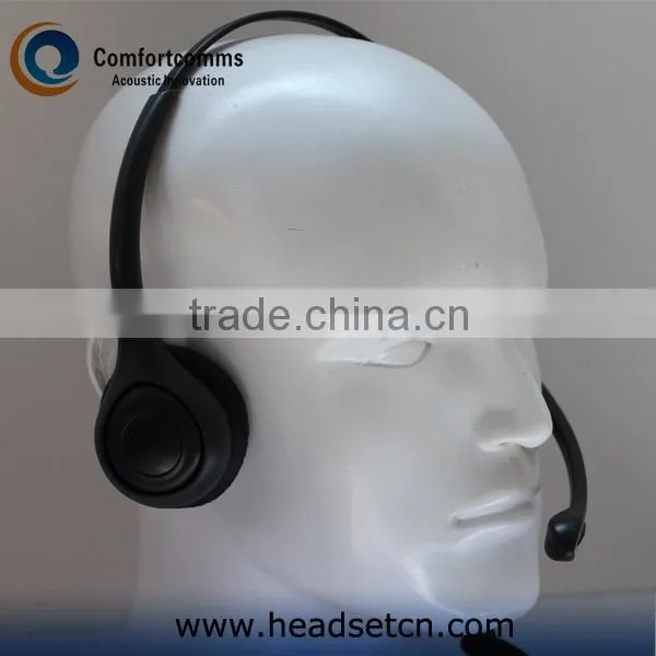 Super lightweight call center USB headset with volume control HSM-602FPQDUSBC
