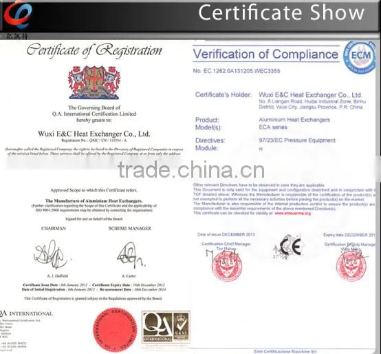 Buy wholesale from China compressor plate fin heat exchanger