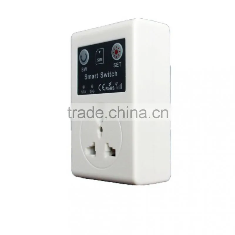 Smart socket on and off remote controlled by mobile phone