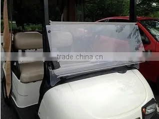 Golf Cart Part-Colored Anti UV Acrylic plastic Folded Club Car,E-Z-GO,Precedent Golf Carts Windshield