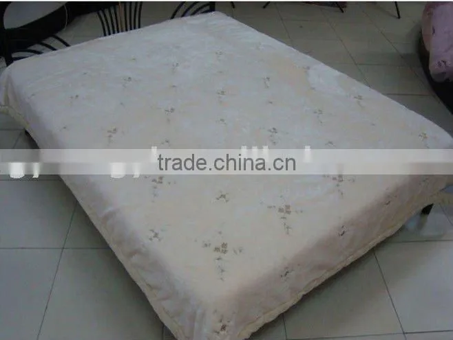 100% polyester embroidered blanket