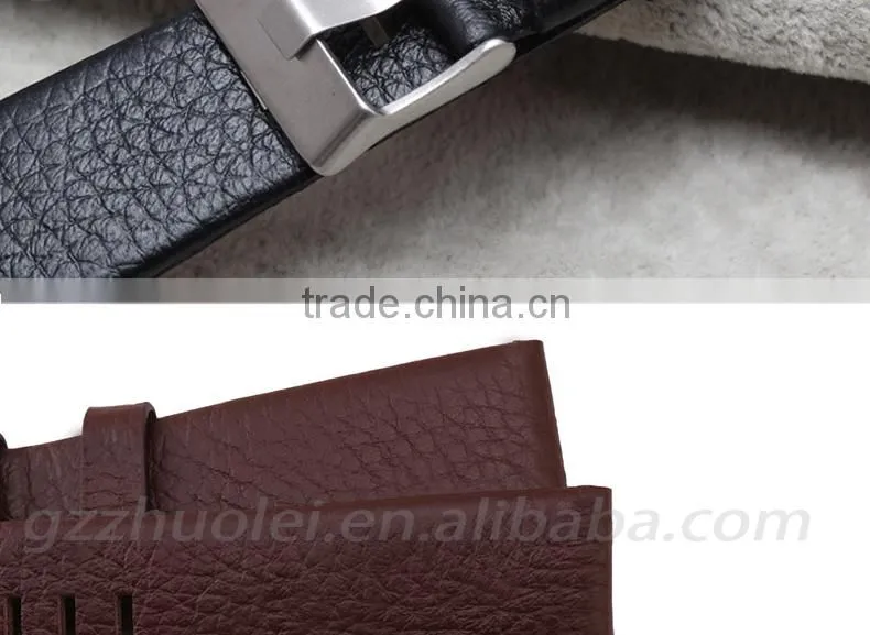 2016 Fashion belt good quality watch band real leather watch strap 22|24|26|28|30mm