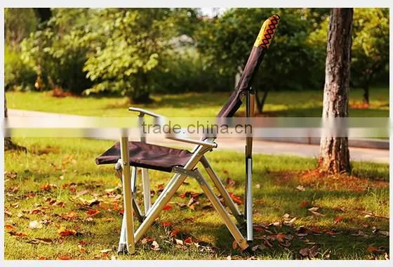 folding outdoor fishing aluminum armrest chair with EN581-1&-2