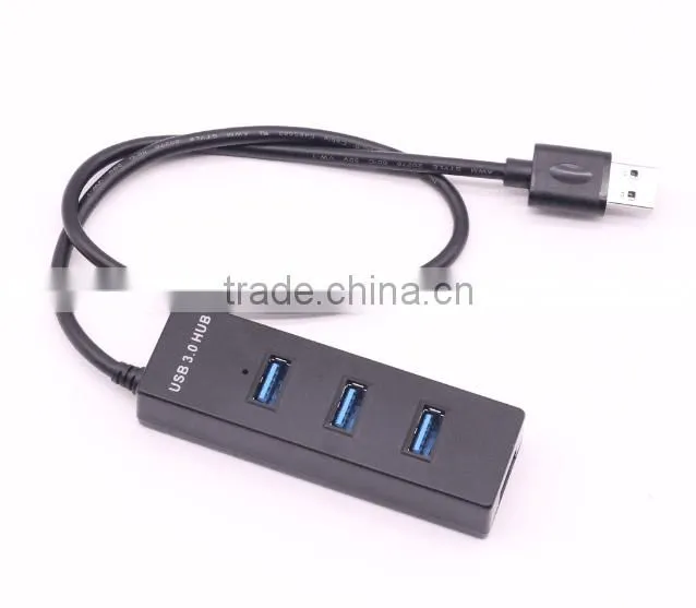 High Speed 5Gbps 3 Ports USB 3.0 Hub Adapter For PC/Laptop,ect