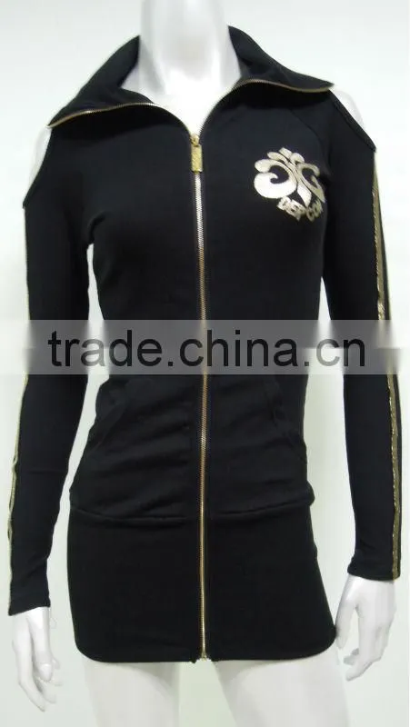 plain slim fit long sleeve cheap wholesale sports jerseys patterns for women with zipper
