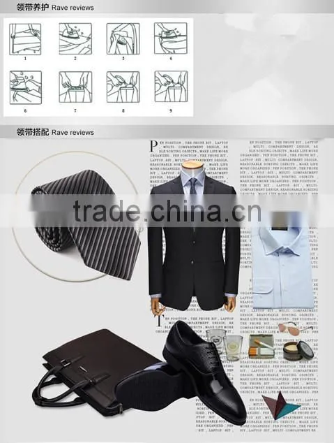 fashion design mens necktie blue stripe school uniform tie