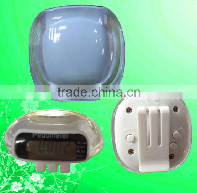 High Quality Transparent Acrylic Sport Pedometer
