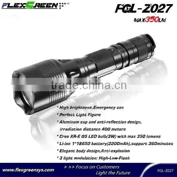 18650 battery perfect light figure Q5 LED flashlight