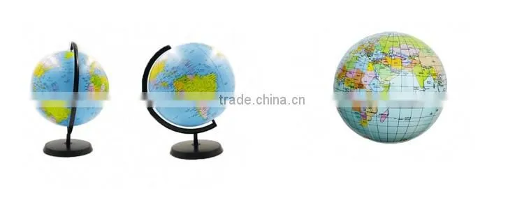 Inflatable globe/earth beach ball