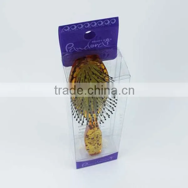 2015 New Customized PVC Clear Plastic Packaging box for Comb