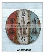 Round Home Goods Vintage Rustic Metal Wall Clock