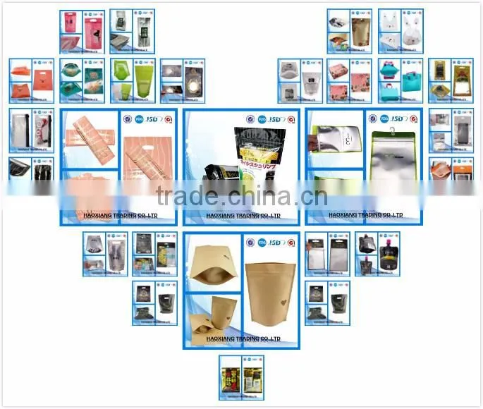 Free Sample plastic bags aluminum foil bag in laminated stand up zipper bag