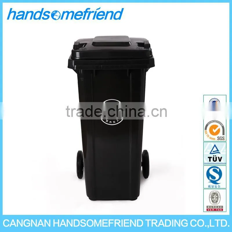 120 liters environmentally friendly mobile standing plastic dustbins,plastic dustbin ,Garbage Container