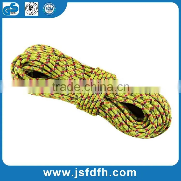 2016 Hot Sales Polyester Rope Safety Climbing Rope With High Quality