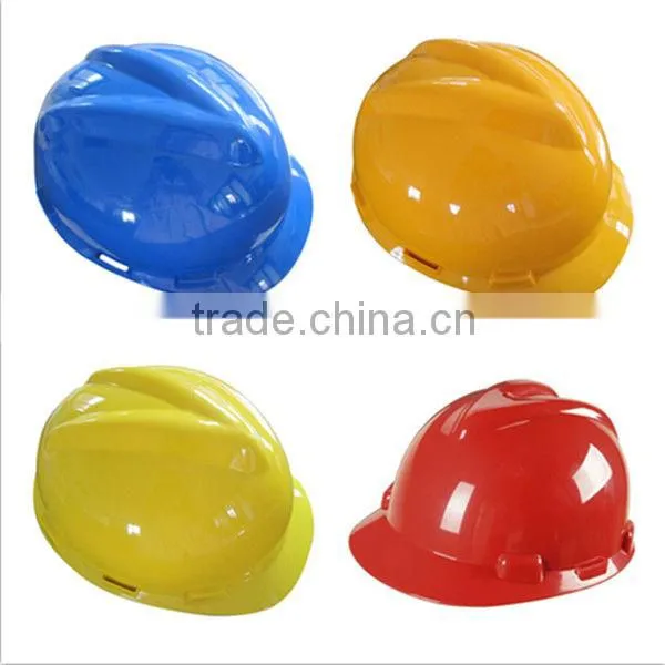 2016 best selling construction safety helmet American safety helmet V-guard PE plastic electrical safety helmet