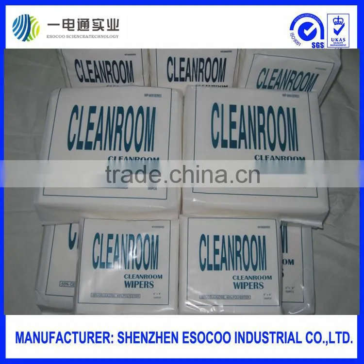 Woodpulp & Polyester Nonwoven Cleanroom Paper Wipers