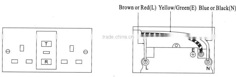 Weatherproof Safety Socket/RCD Protected Socket