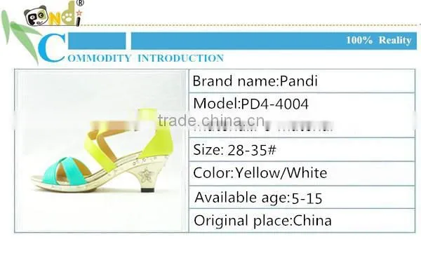 Kids fashion high heel shoes latest high heel sandals