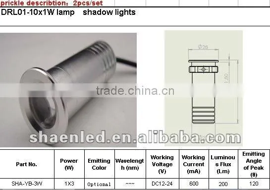 newest Car led Ghost shadow light-hottest design car logo led light