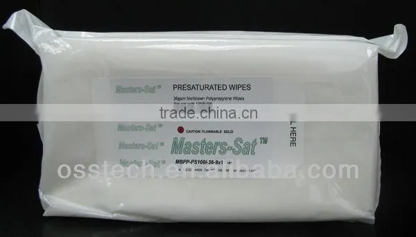 Cleanroom Presaturated Nonwoven Wipe Pre-wetted Wipe, Presaturated wiper